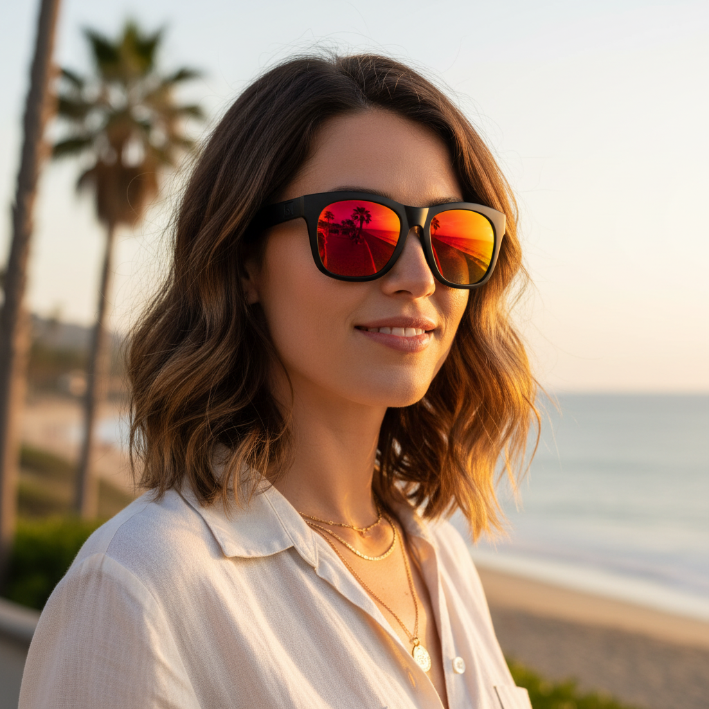 Oversized Polarized Square Fishing Sunglasses