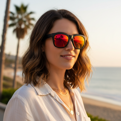 Oversized Polarized Square Fishing Sunglasses