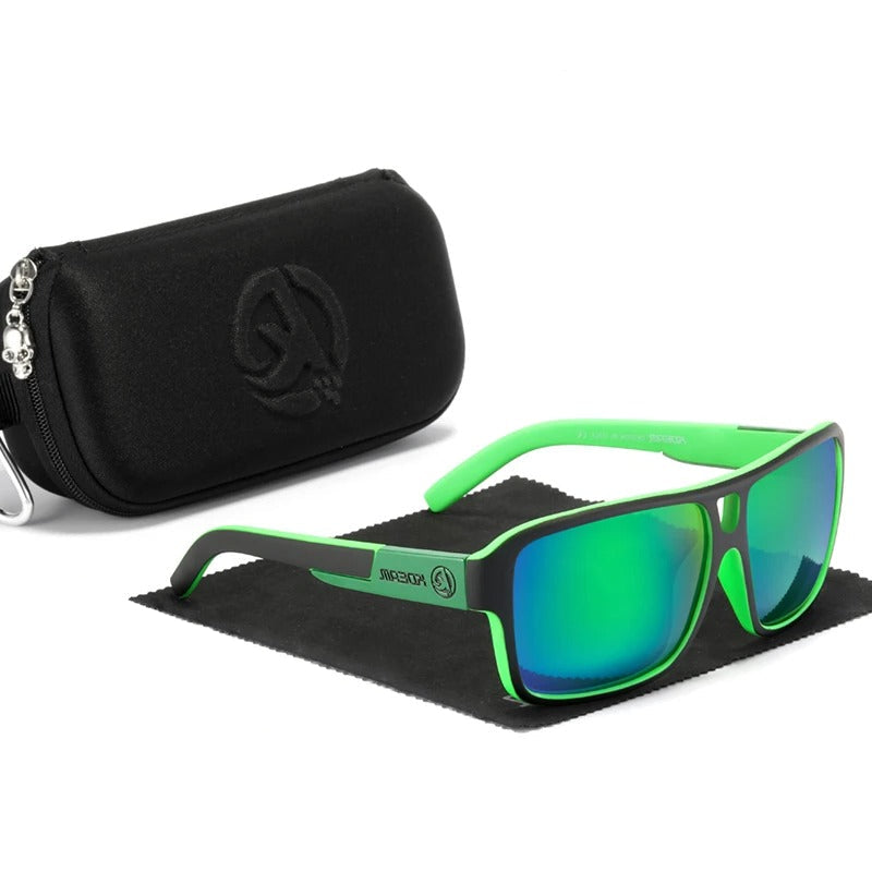 Oversized Mirror Square Sunglasses