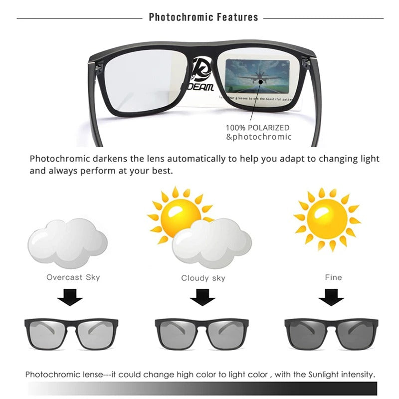 Sports Polarized Square Fishing Sunglasses