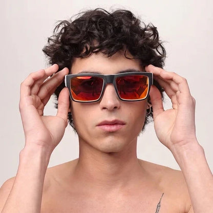 RX018 Ultra-Thick Square Polarized Sunglasses